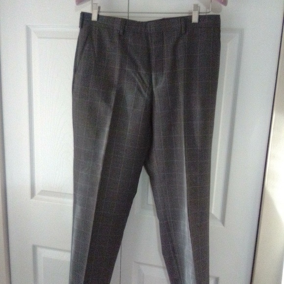 38s Slim Jos.A.Banks Charcoal Window Pane Suit - Picture 7 of 8